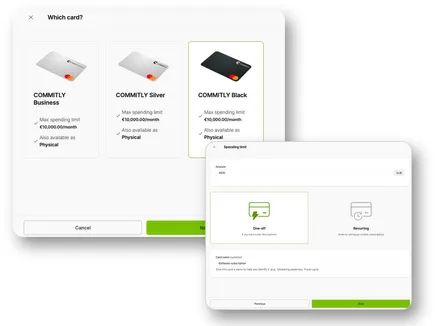Company cards for your team – virtual & physical