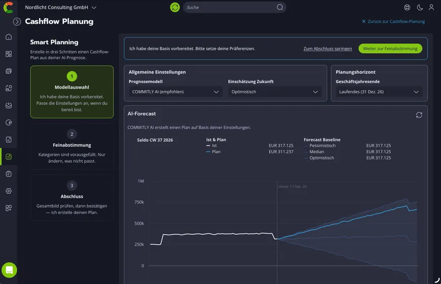 From AI forecast to finished plan in minutes